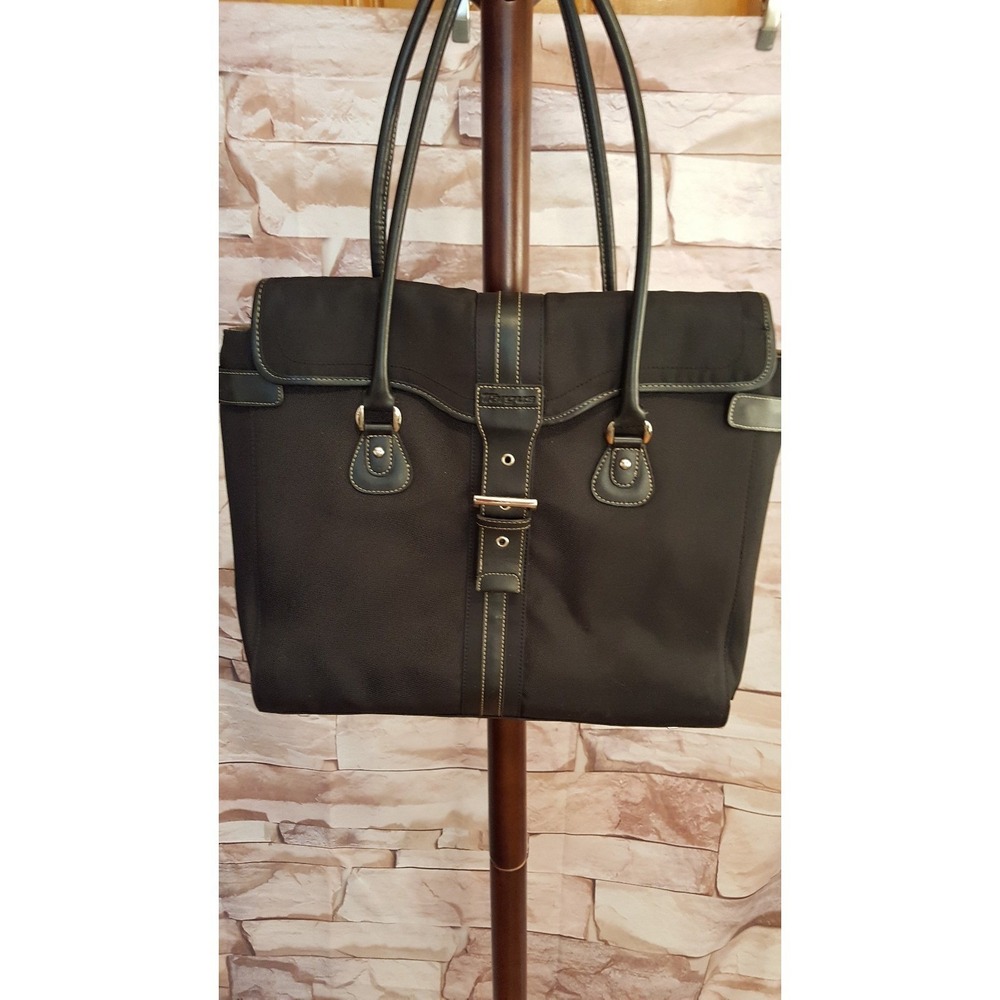 Targus Women's Laptop Shoulder Bag Large Padded Business Tote Black